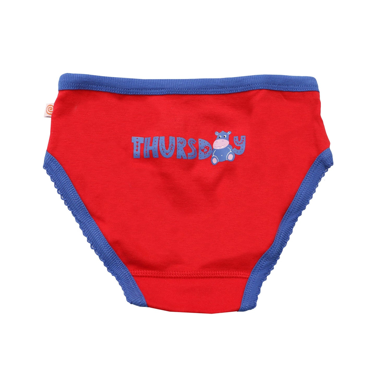 Kids Organic Briefs - 7Pc Set - Days Of The Week 5-6 Years