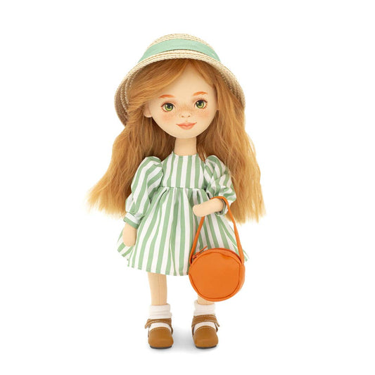 Orange Toys - Sunny Doll With A Striped Dress 32cm