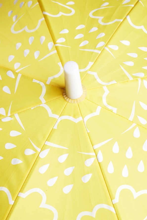 Grass & Air - Little Kids Colour-Revealing Umbrella In Yellow