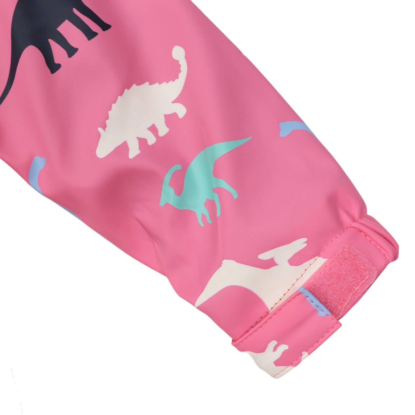 Korango - Dinosaur Colour Change Raincoat Hot Pink - Polar Fleece