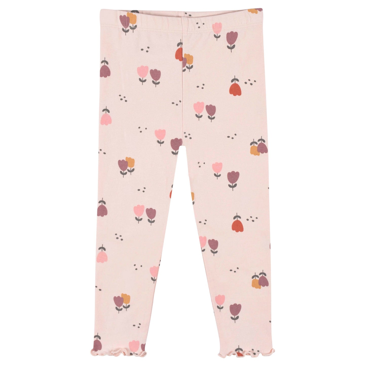 Gerber 3-Pack Girls Burgundy Floral Leggings