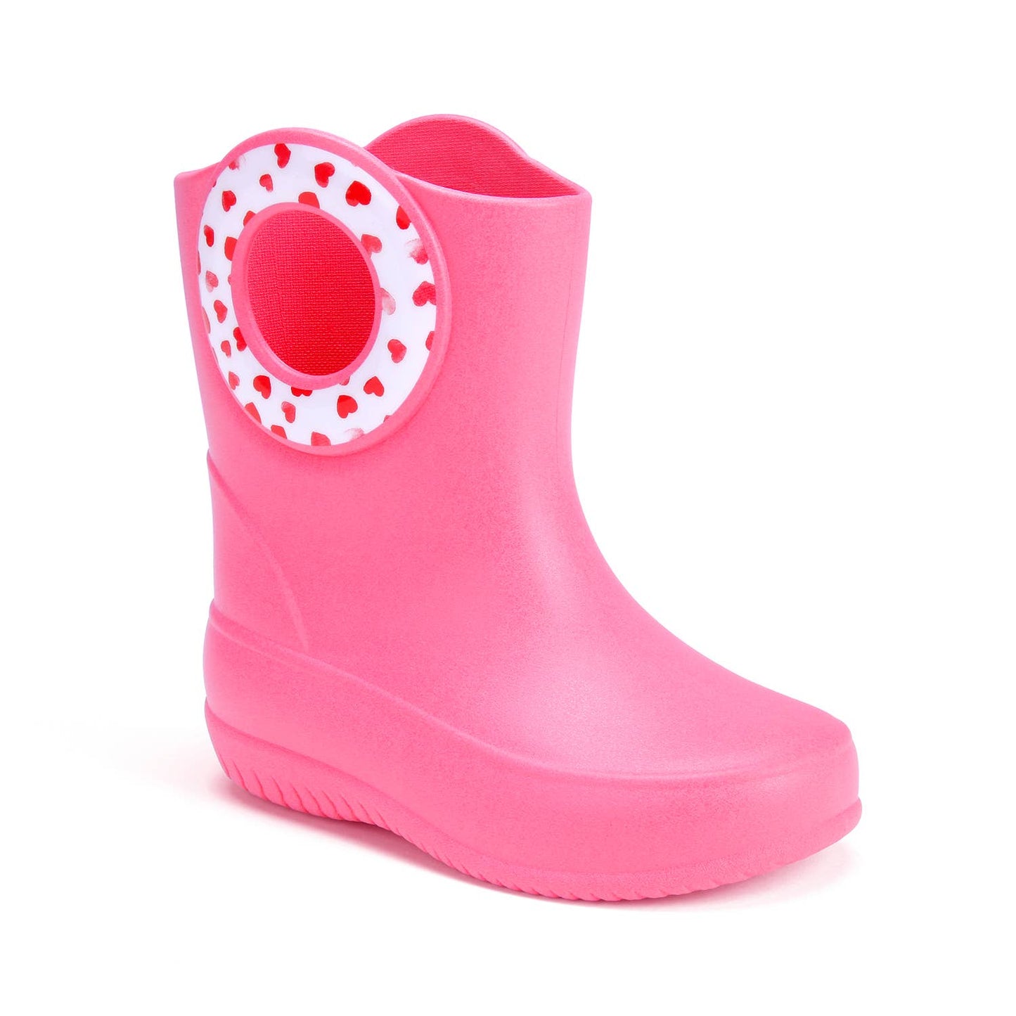 Okabashi - Kendall Toddler Rain Boot: Pink- Hearts