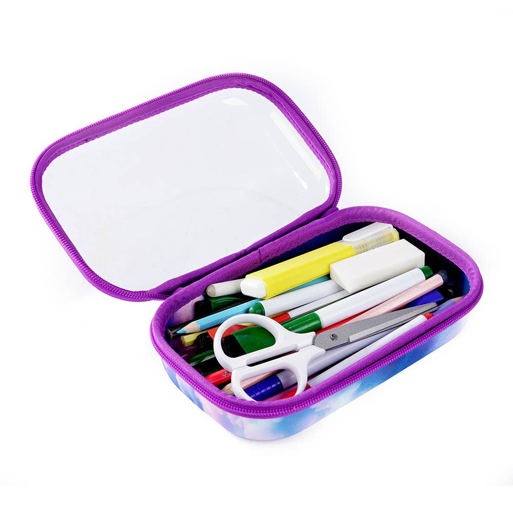 ZIPIT - ZIPIT Clear Top Pencil Box for Kids: Rainbow