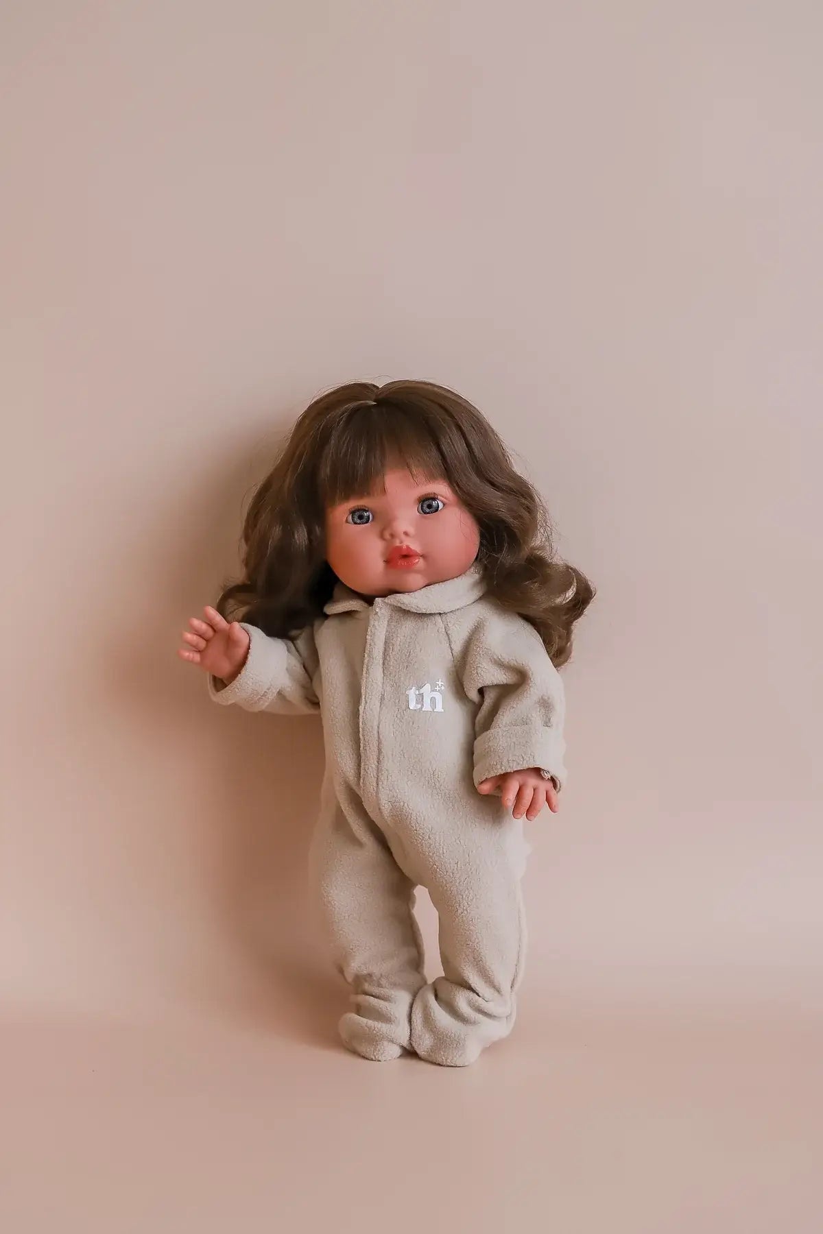 Tiny Harlow Doll Onesie - Taupe