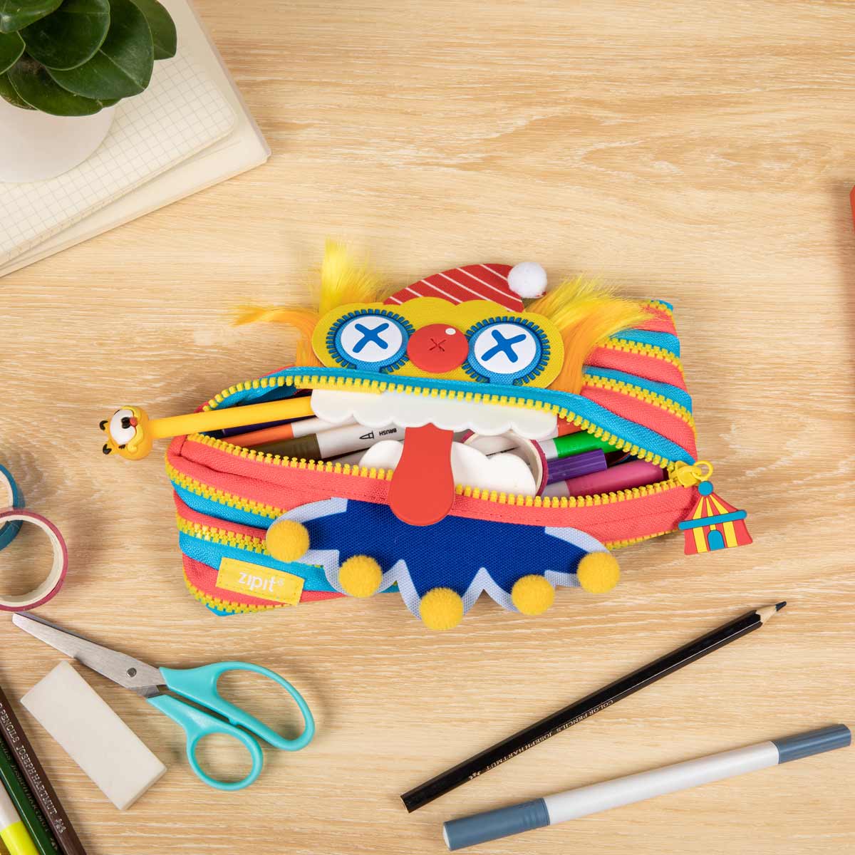 ZIPIT - ZIPIT Clown Pencil Case