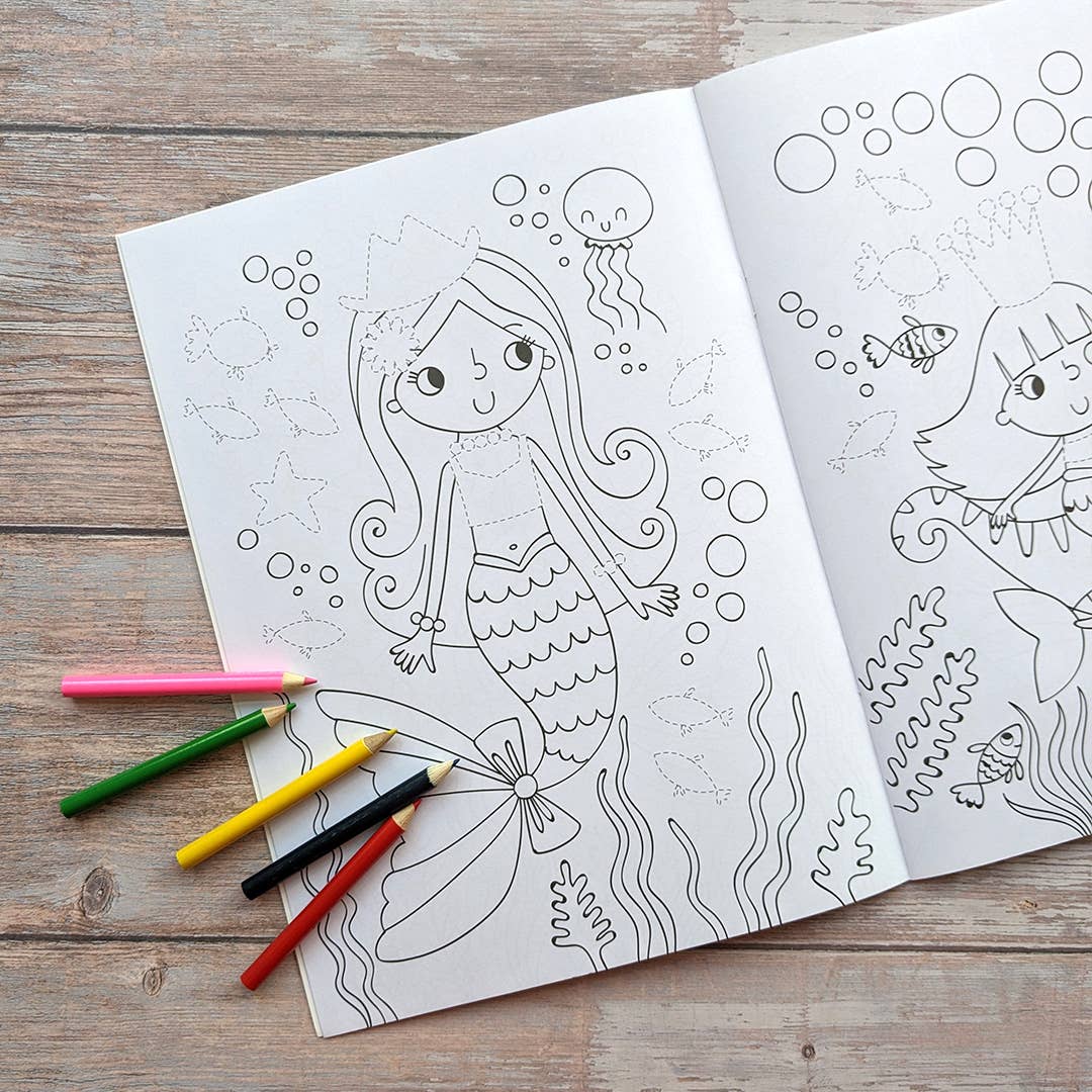 Robert Frederick  - Dress Me Up Colouring And Activity Book - Mermaids