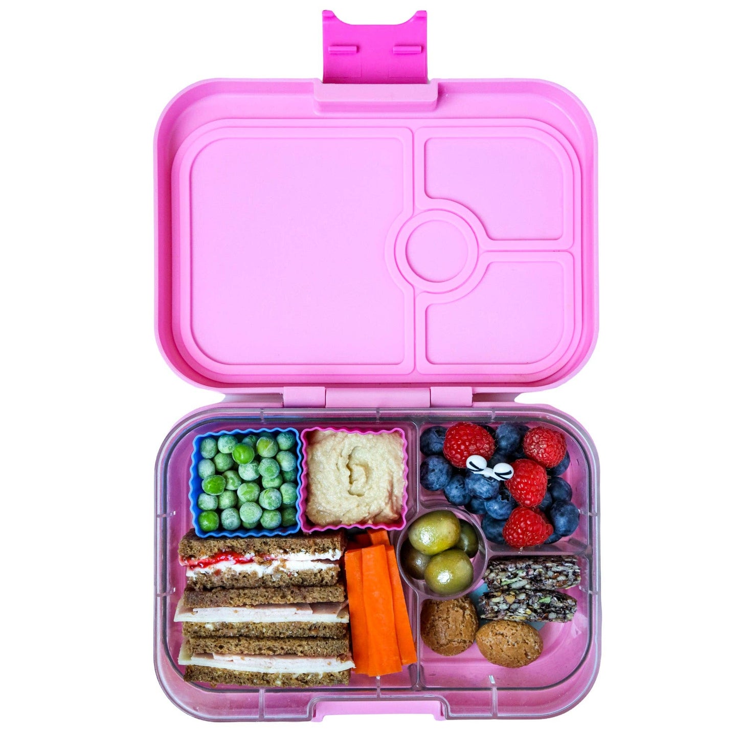 Yumbox - Mini Silicone Bento Cup Set of 6 - Pink & Aqua