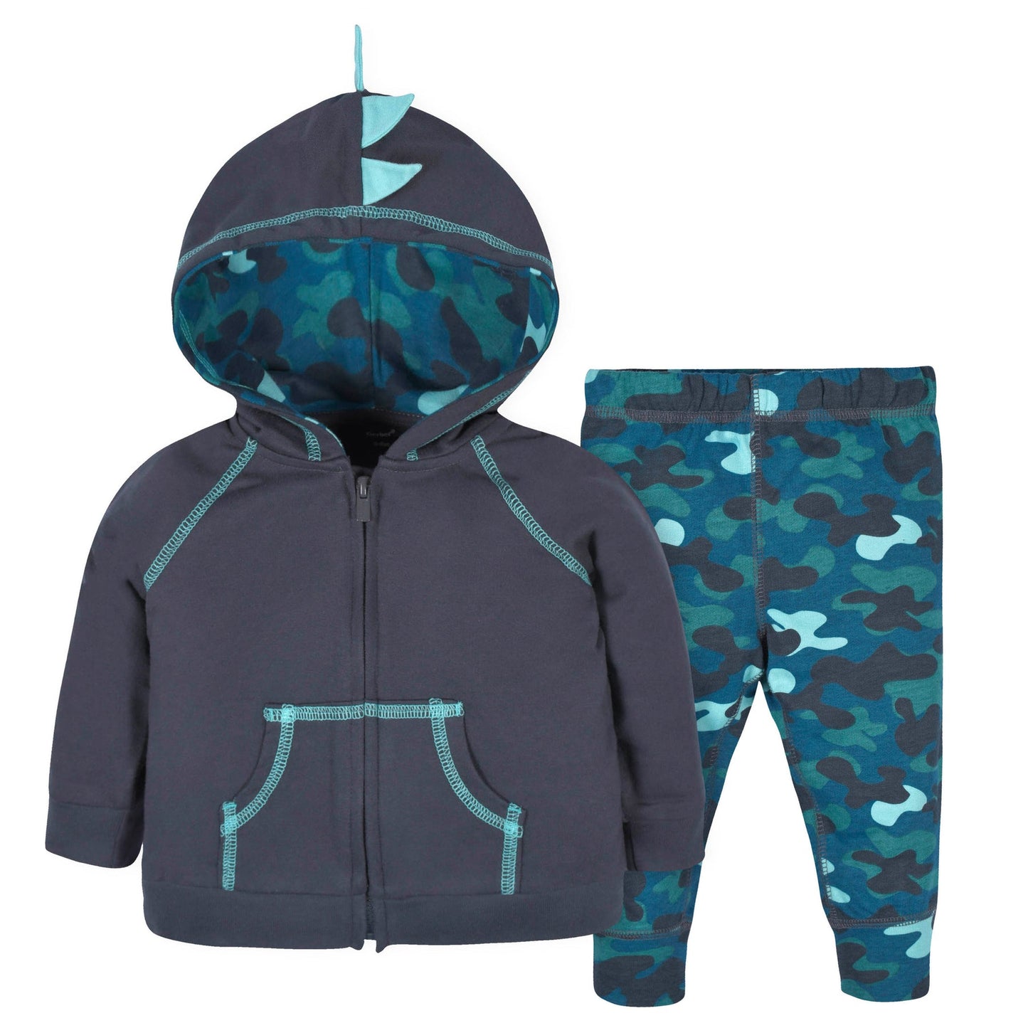 Gerber 2-Piece Dino Hoodie & Joggers Set