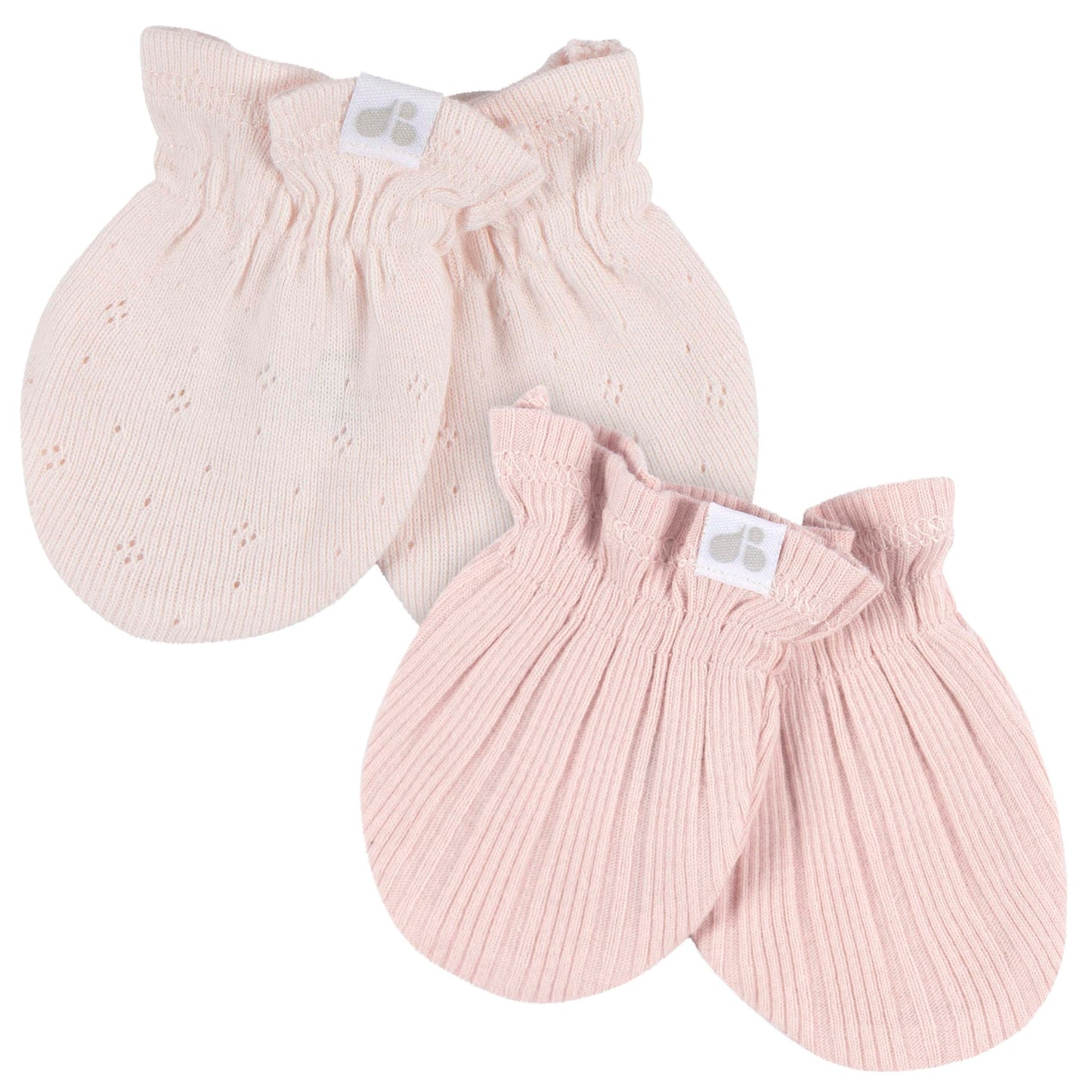 Just Born by Gerber Baby Girl - 4-Piece Hat and Mittens (PINK)