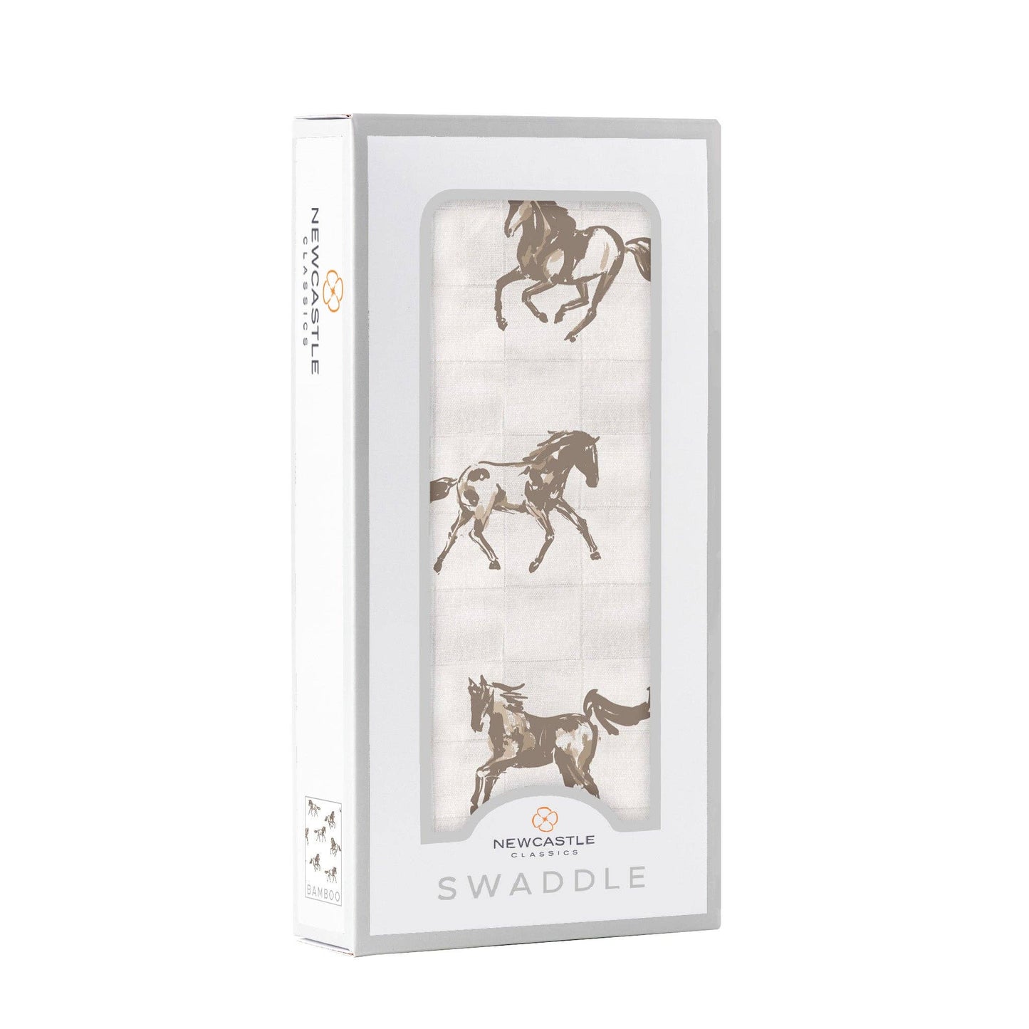 Newcastle Classics - Galloping Horses Bamboo Swaddle