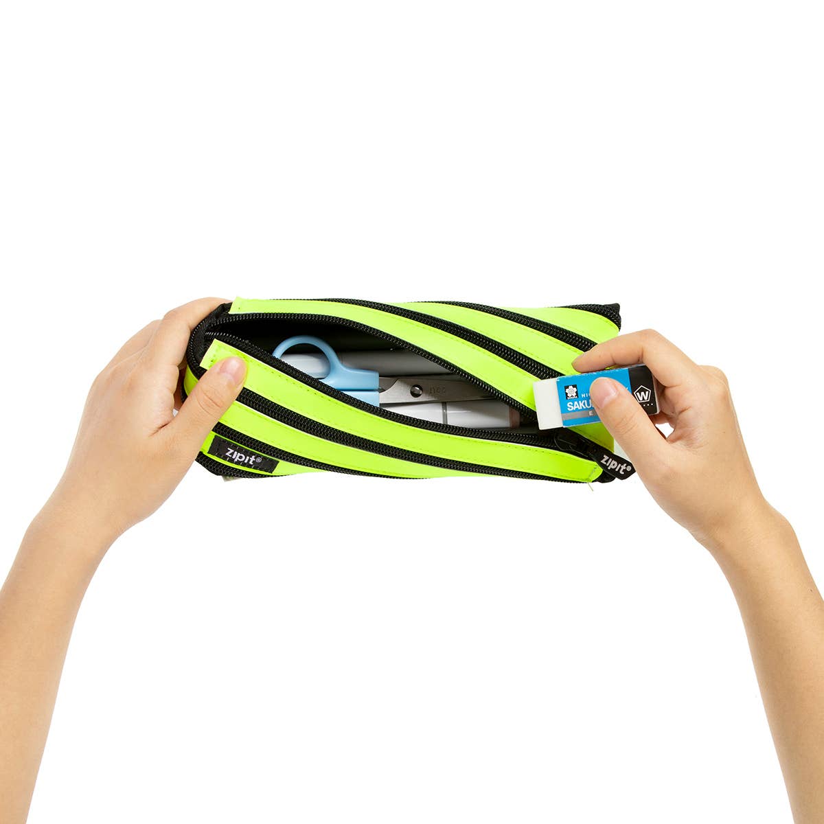 ZIPIT - ZIPIT Neon Pencil Case, Yellow