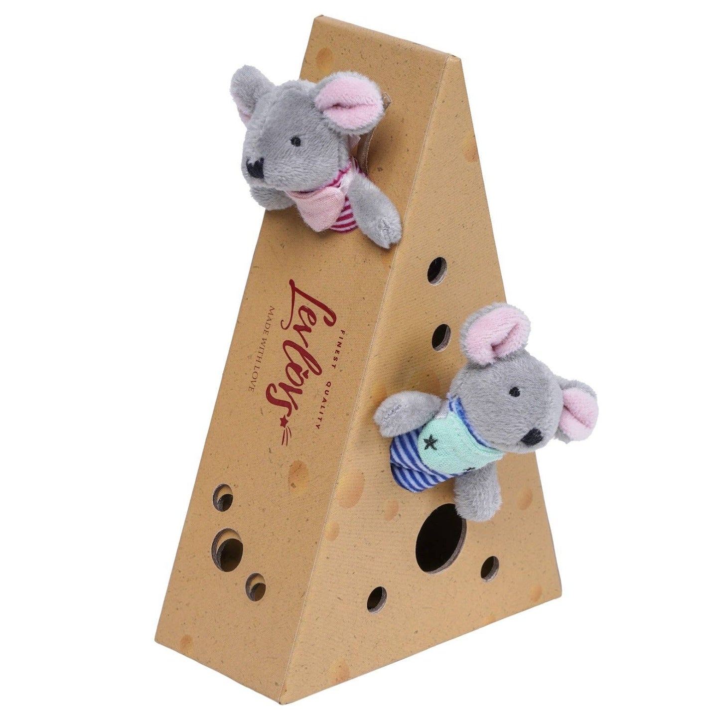 Levlovs - Fluffy Baby Mice in Cheese Box - 3"