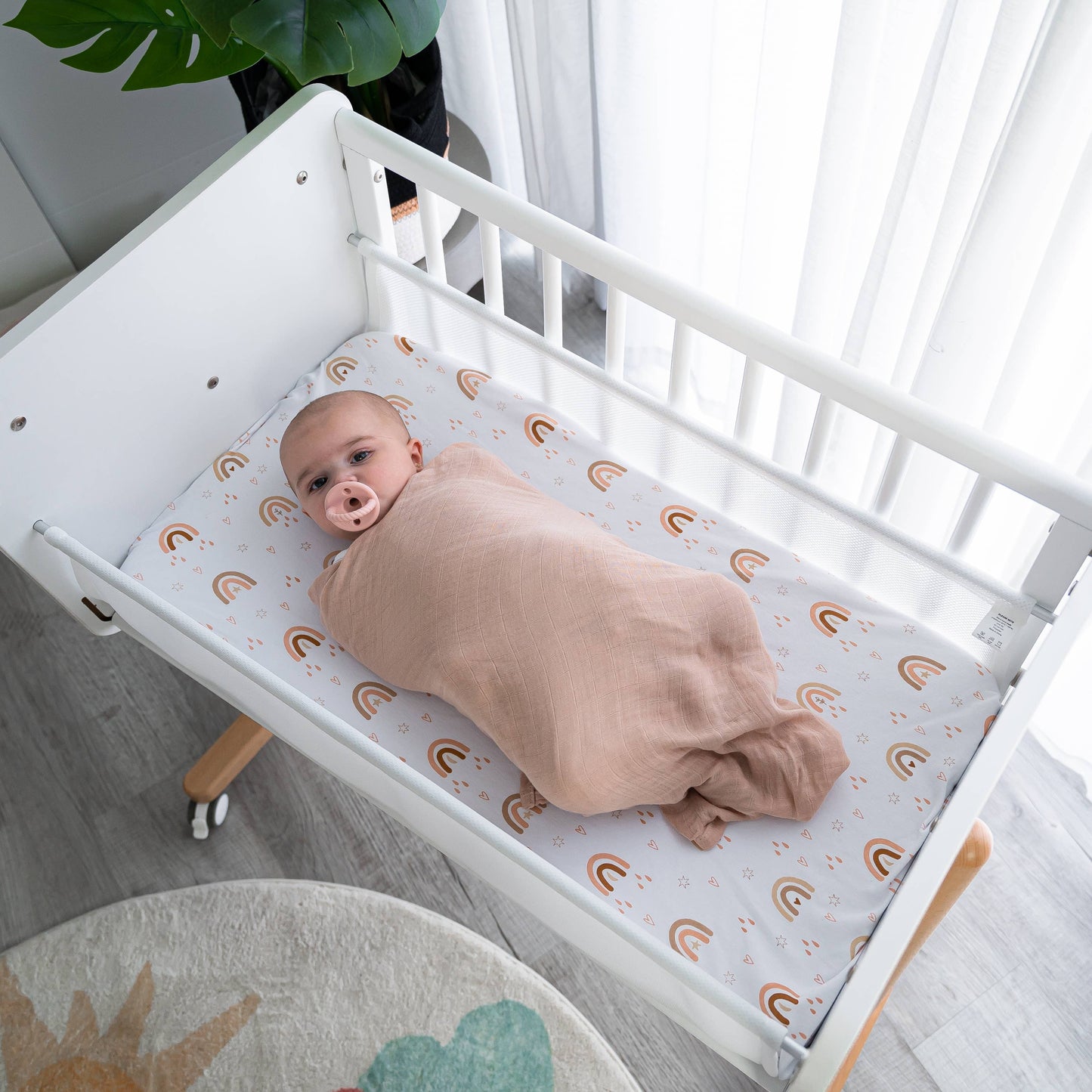 Comfy Cubs - Baby Muslin Swaddle Blankets,  Pack Of 1 & 2 By Comfy Cubs: Pack Of 1 / Blush Sun