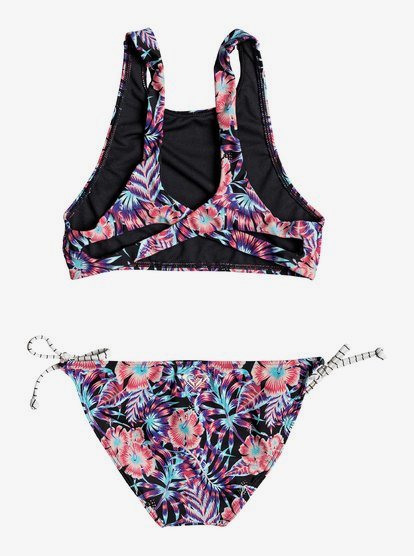 Roxy Girl Surfing Miami Prt Crop Top Set