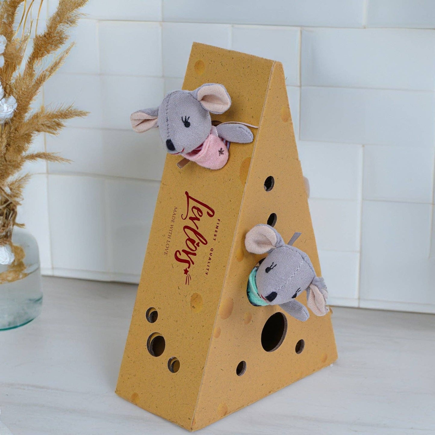 Levlovs - Baby Mice in Cheese Box - 3"