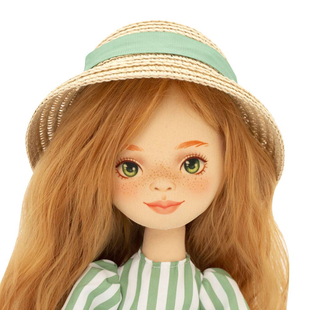 Orange Toys - Sunny Doll With A Striped Dress 32cm