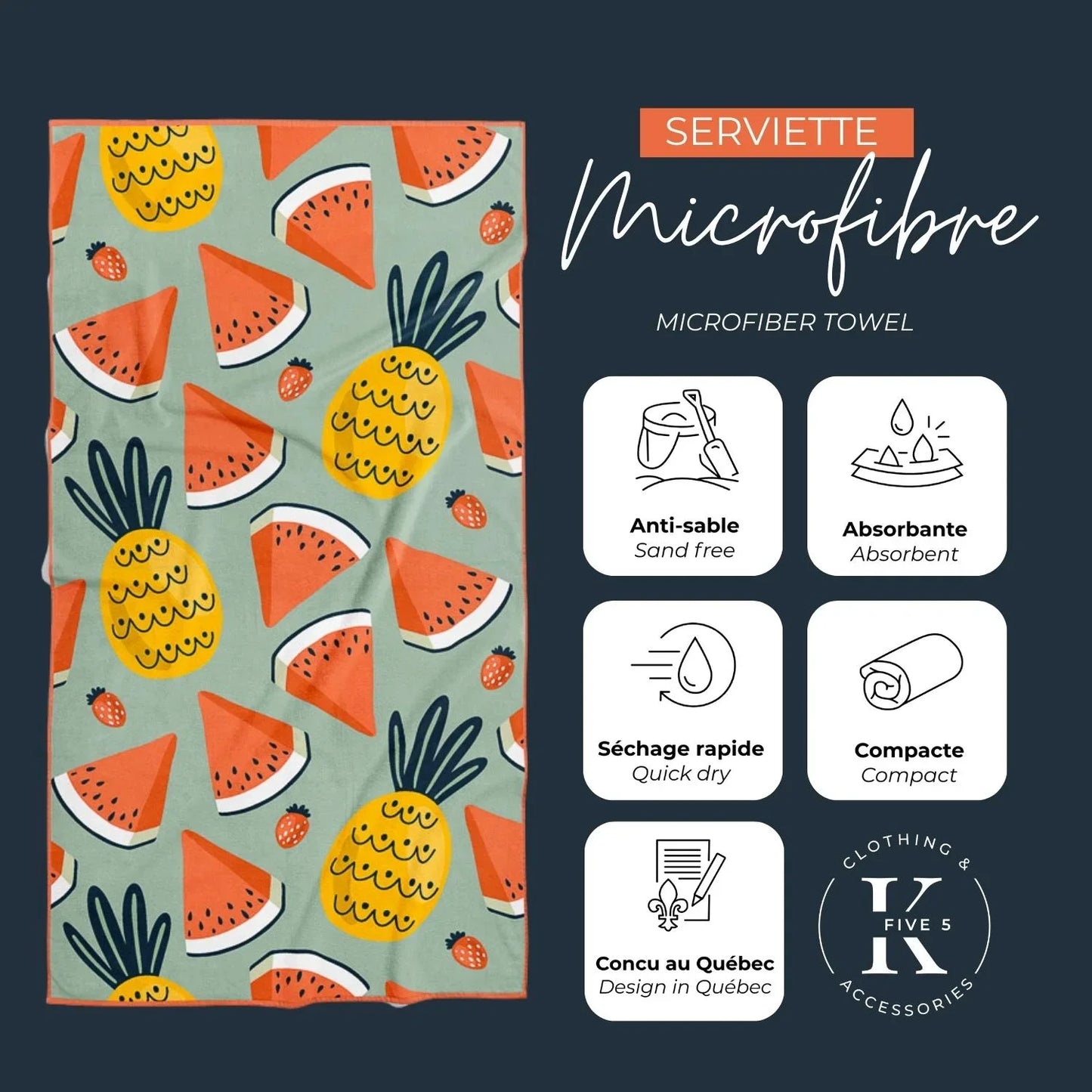 K5 - Microfiber Towel - Fruit