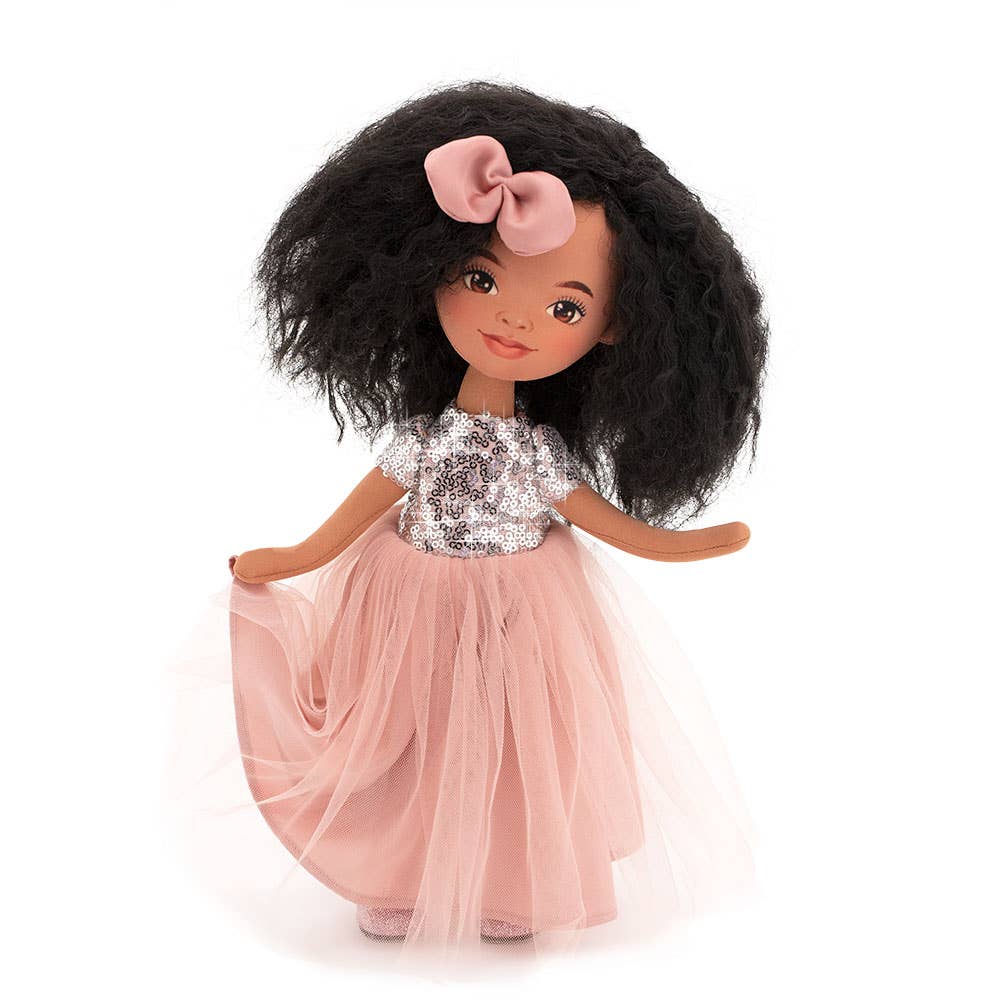 Orange Toys - Tina Doll in a Pink Sequined Dress-32cm