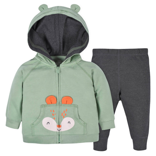 Gerberâ® 2-Piece Toddler Pre-Pack Boys Fox Terry Zip