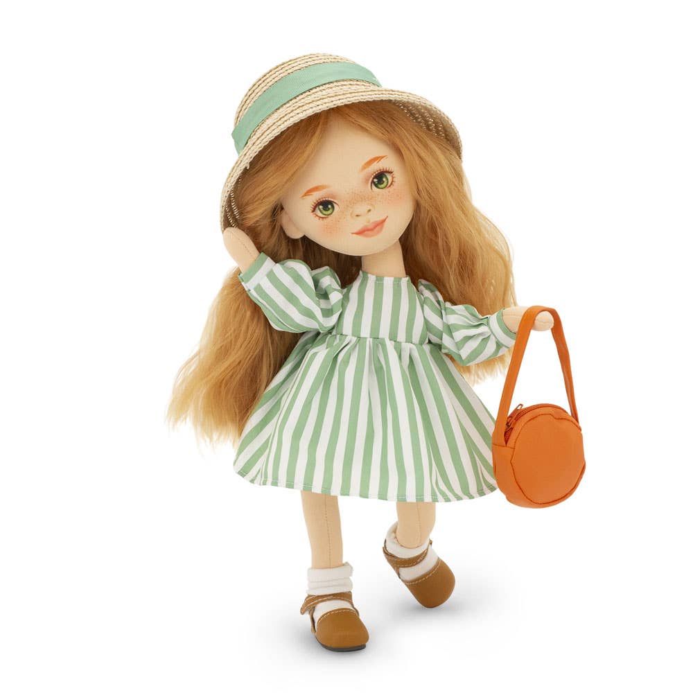 Orange Toys - Sunny Doll With A Striped Dress 32cm