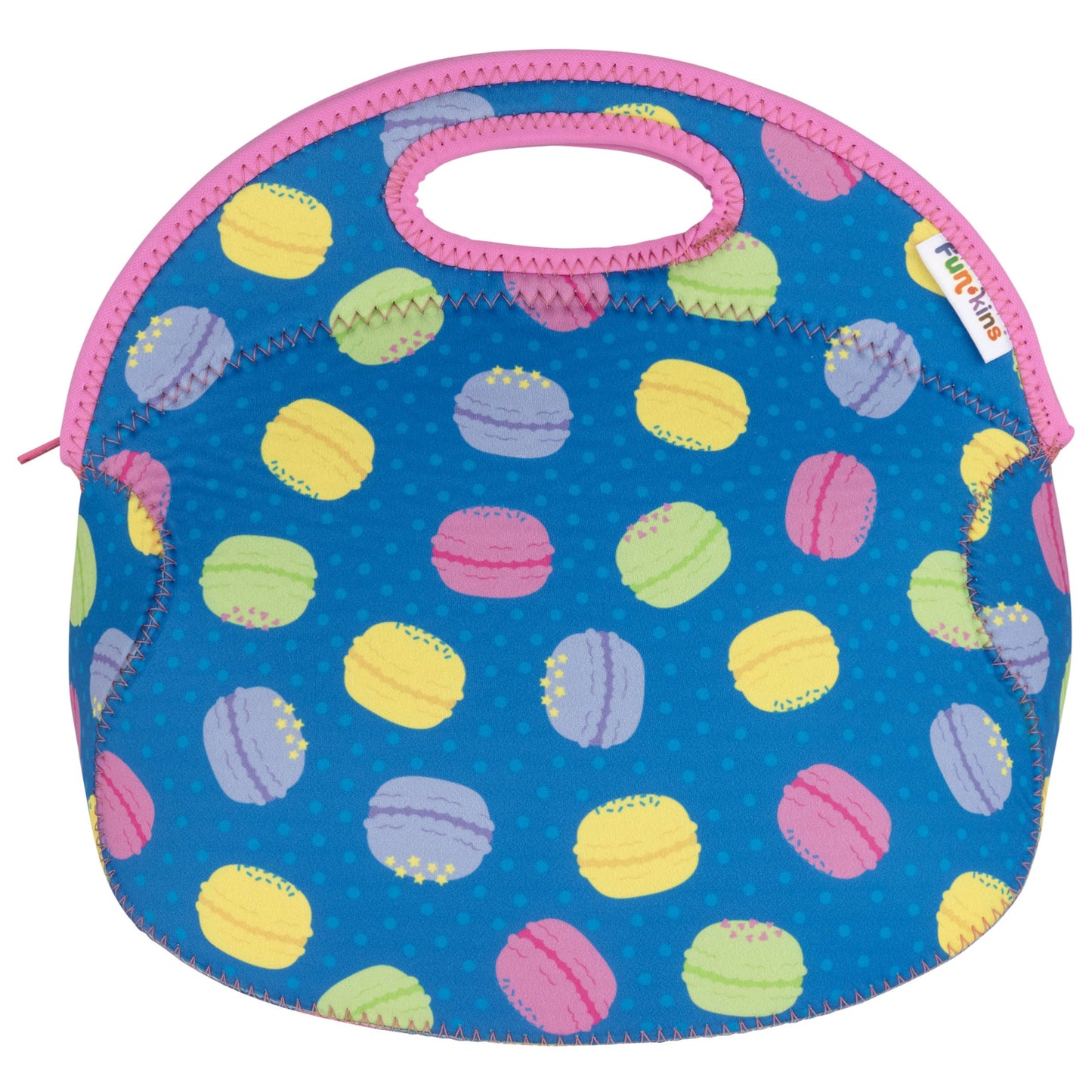 My Funkins - Large, Machine Washable Lunch Bag for Kids - Macarons