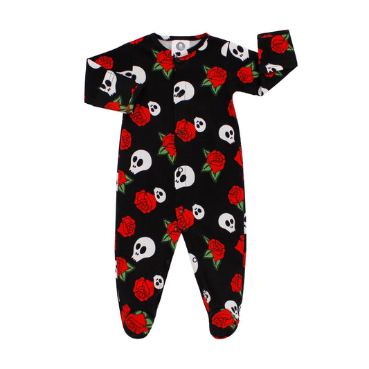 Metallimonsters - Skull & Rose sleepsuit