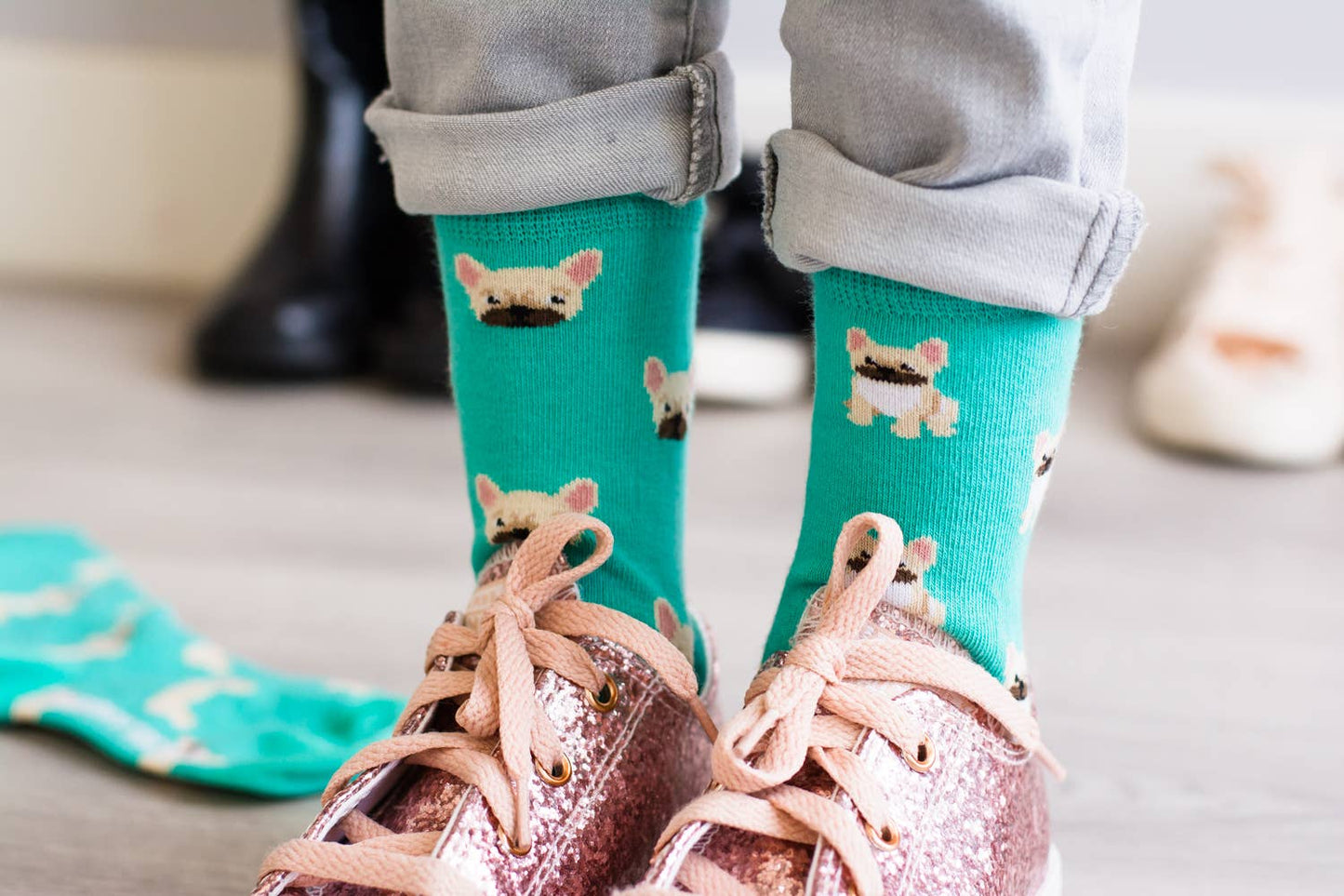 Friday Sock Co. - Kid’s Socks | French Bulldog | Mismatched