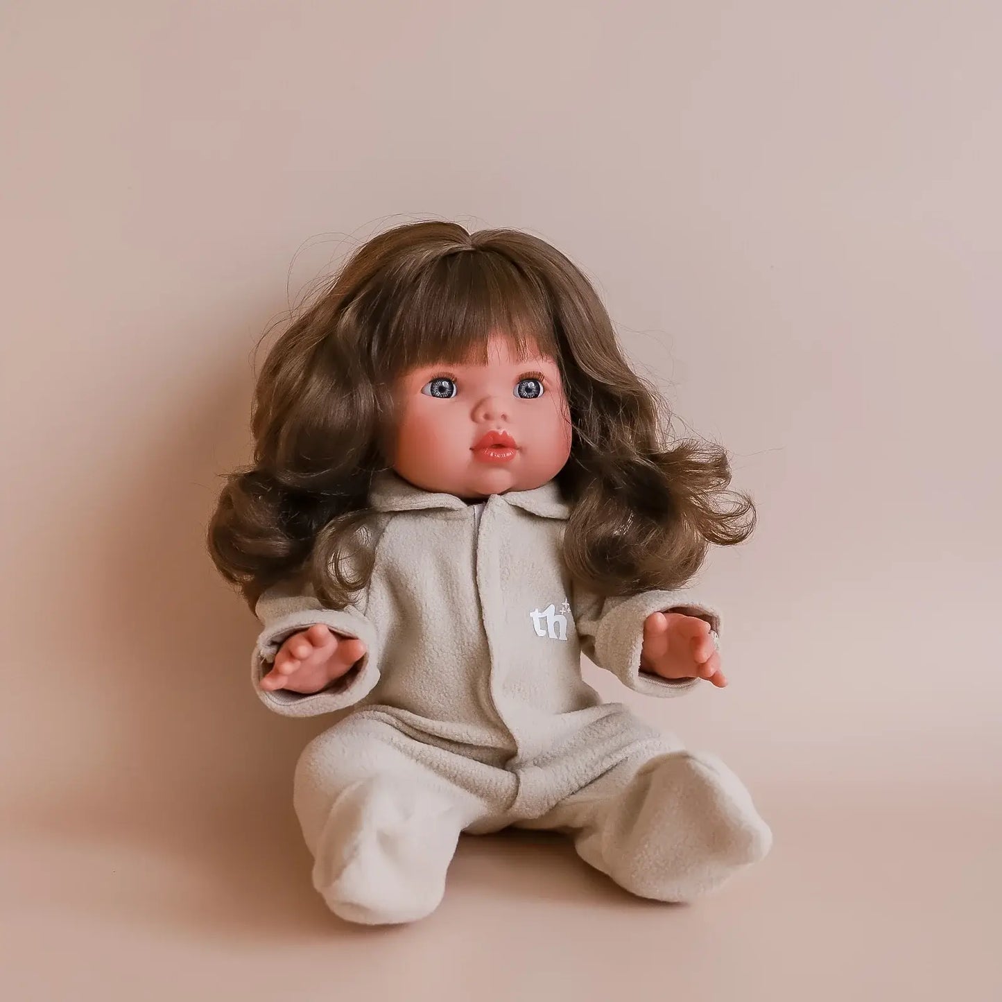 Tiny Harlow Doll Onesie - Taupe