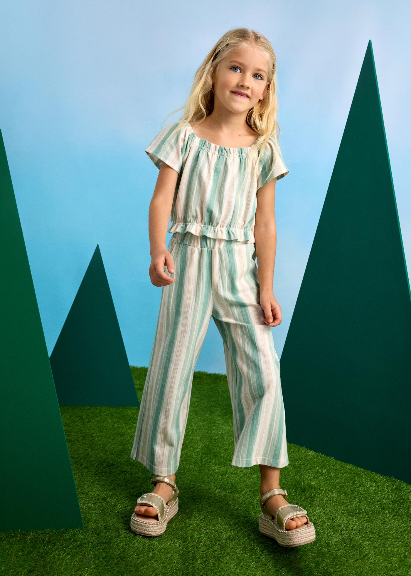 Mayoral Girls Stripes Pant Set