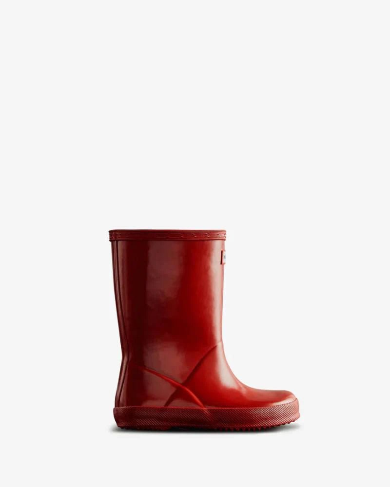 Hunter Kids First Classic Gloss Boot Gloss Military Red