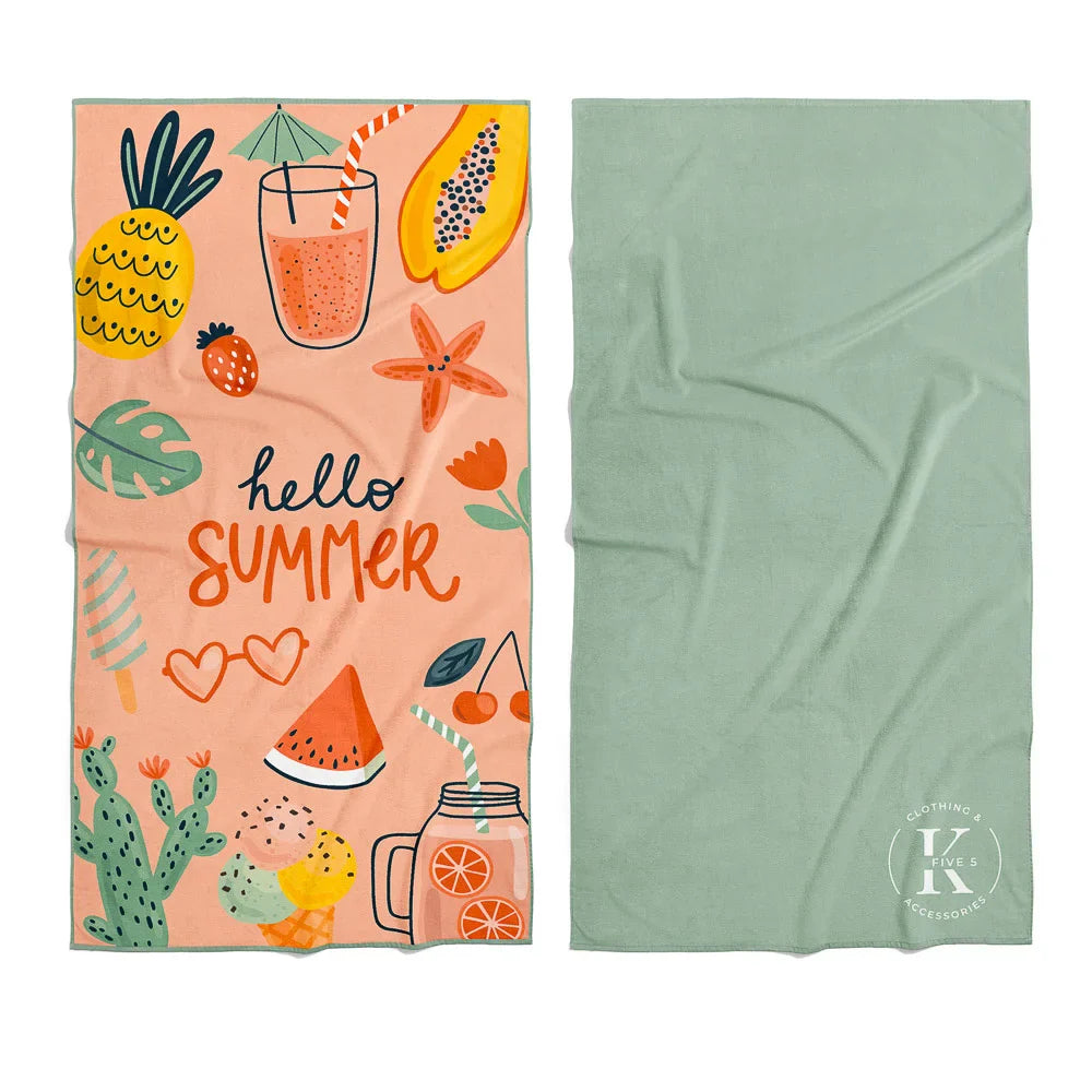 K5 - Microfiber Towel - Hello Summer