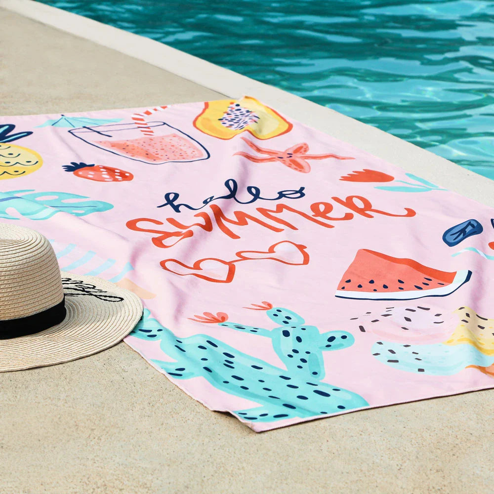 K5 - Microfiber Towel - Hello Summer