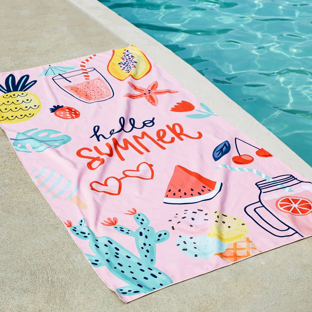 K5 - Microfiber Towel - Hello Summer