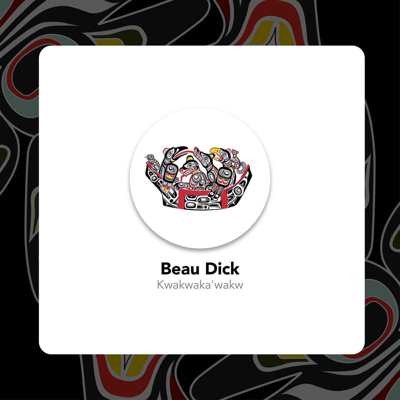 NNW Bath Toy - Duck Beau Dick, Kwakwaka'wakw