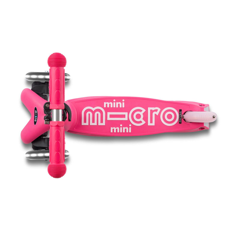 Micro Mini Deluxe Foldable LED Scooter - Pink