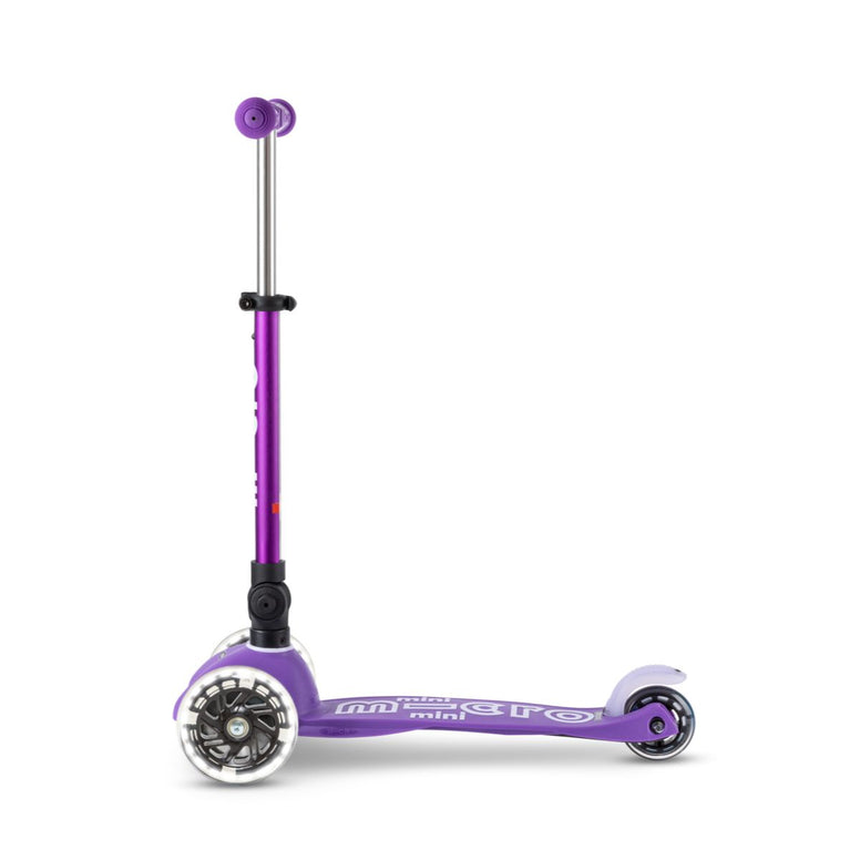 Micro Mini Deluxe Foldable LED Scooter - Purple