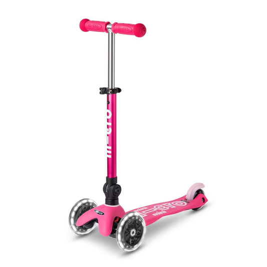 Micro Mini Deluxe Foldable LED Scooter - Pink