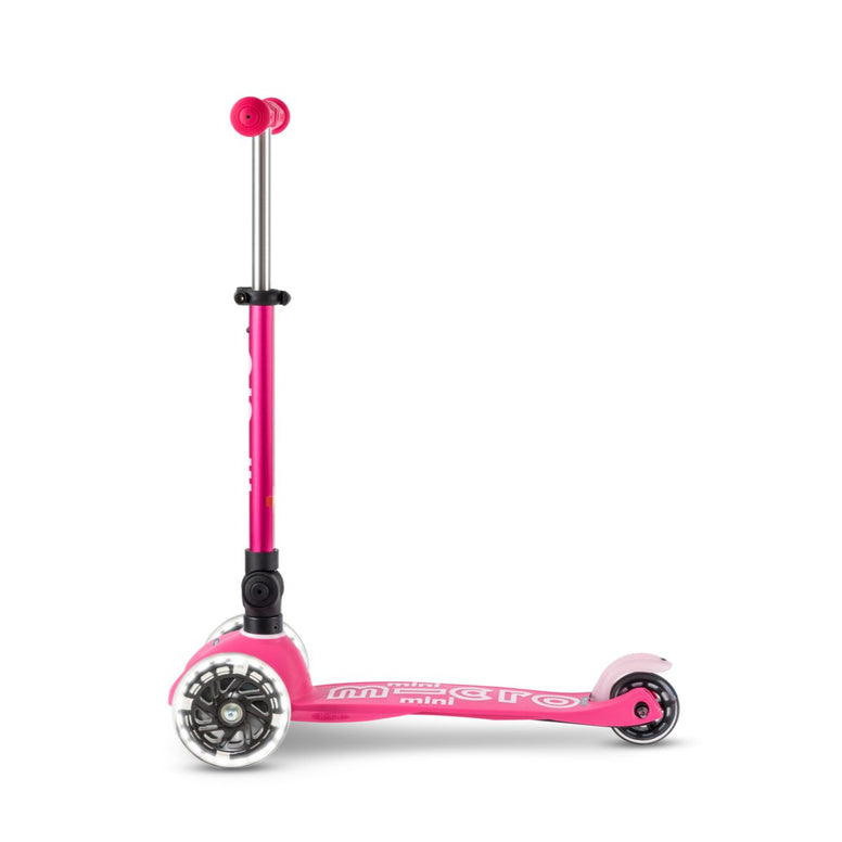 Micro Mini Deluxe Foldable LED Scooter - Pink