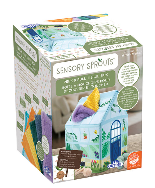 MindWare - Sensory Sprouts Peek & Pull Tissue Box (Bilingual)