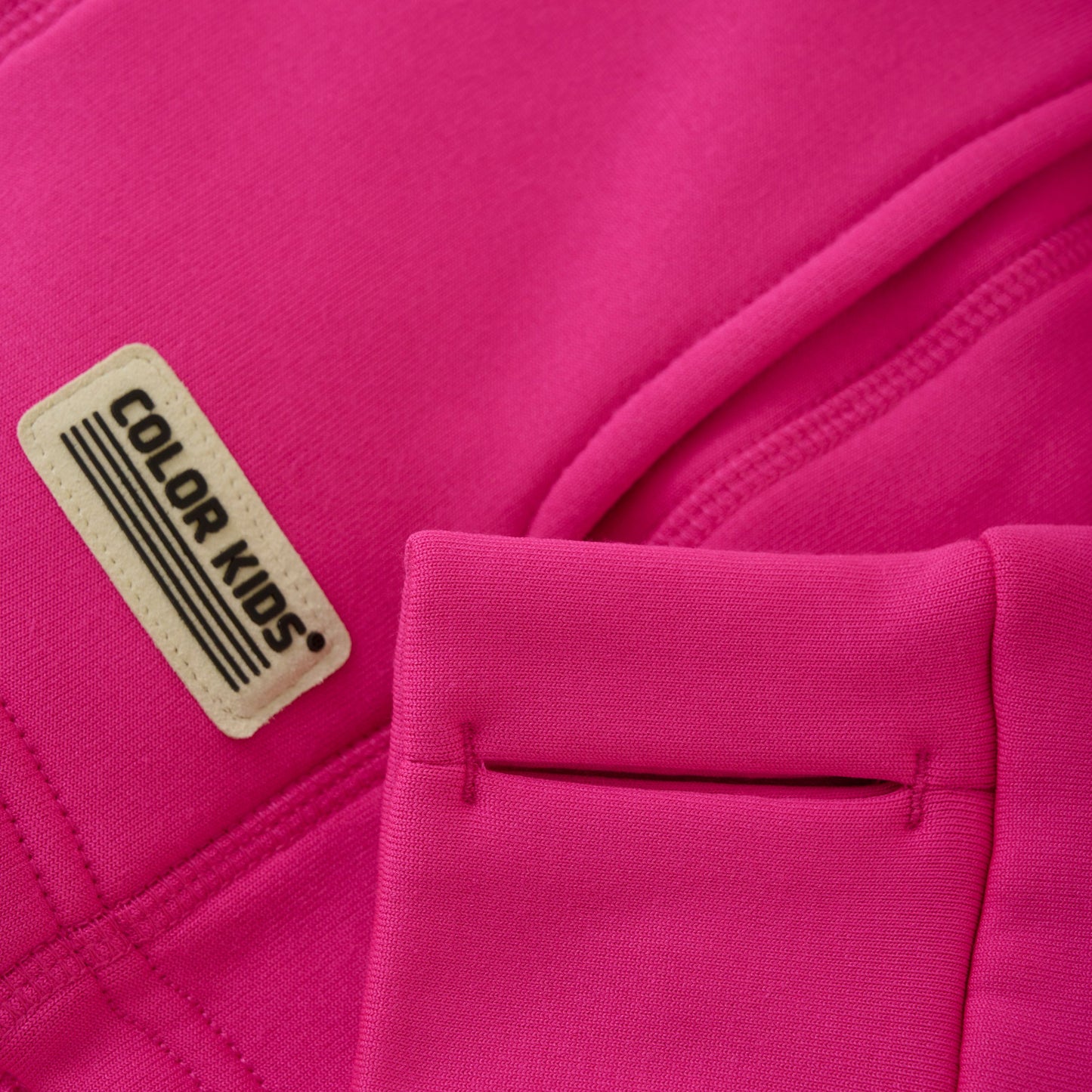 Color Kids Fleece Jacket Brushed Inside Pink Glo