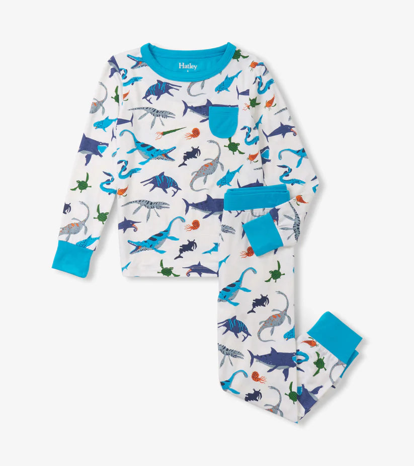 Hatley - Prehistoric Marine Bamboo Pajama Set