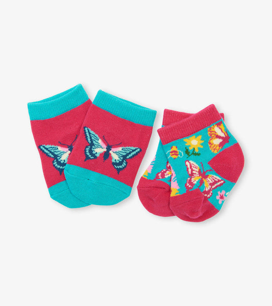 Little Blue House  Glamping 2-Pack Baby Socks