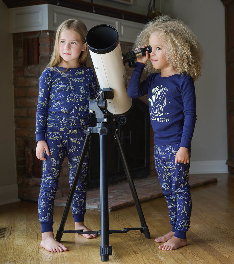 Little Blue House Animal Constellations Kids Pajama Set