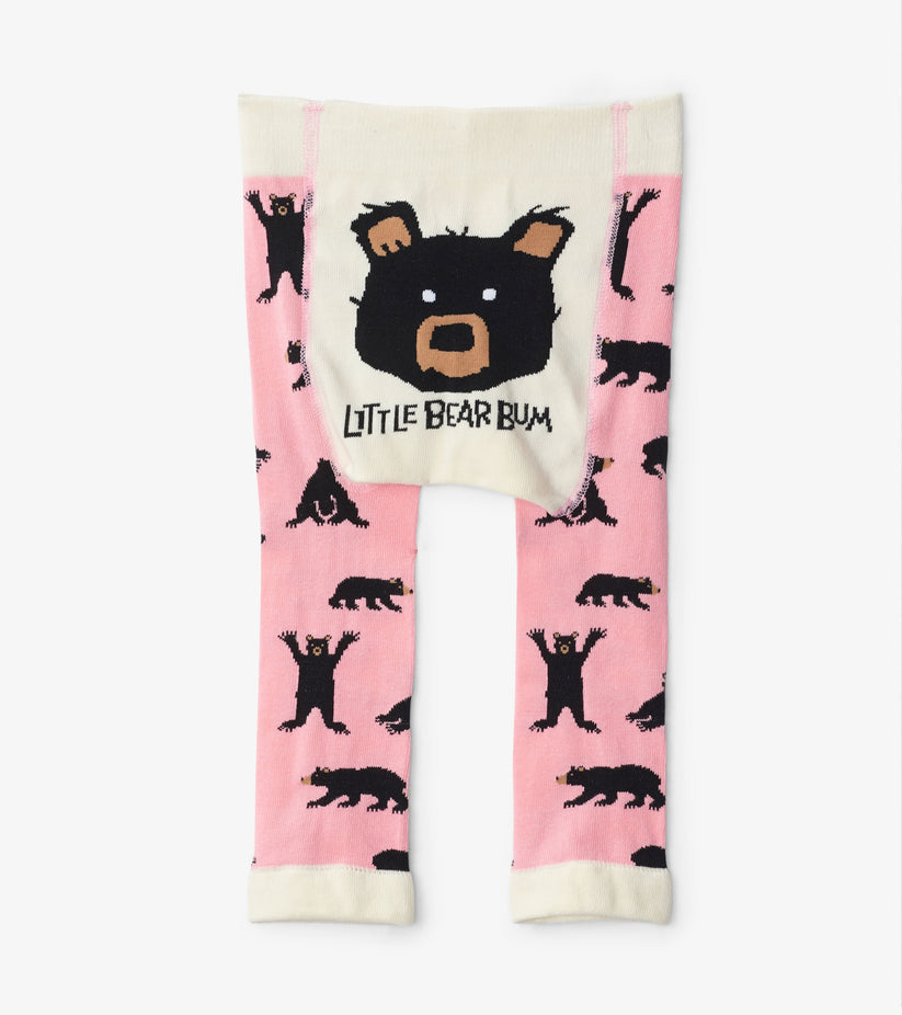 Little Blue House Pink Bears Baby Tights