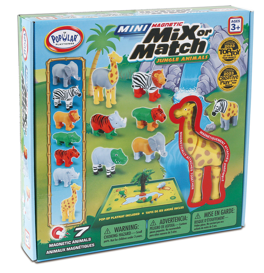 Popular Playthings - MINI Magnetic Mix or Match Jungle (Bilingual)