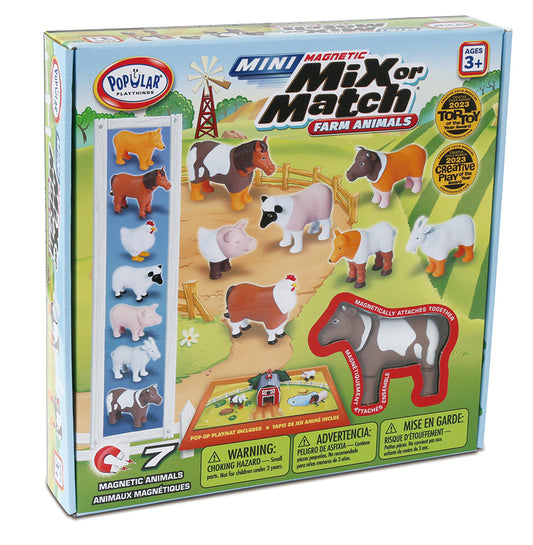 Popular Playthings - MINI Magnetic Mix or Match Farm (Bilingual)