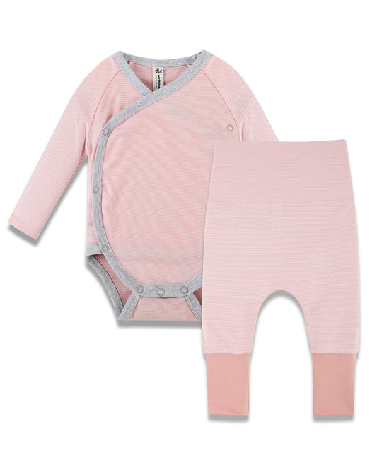 Earth Baby Outfitters-Long Sleeve Kimono Bodysuit w/ Pants