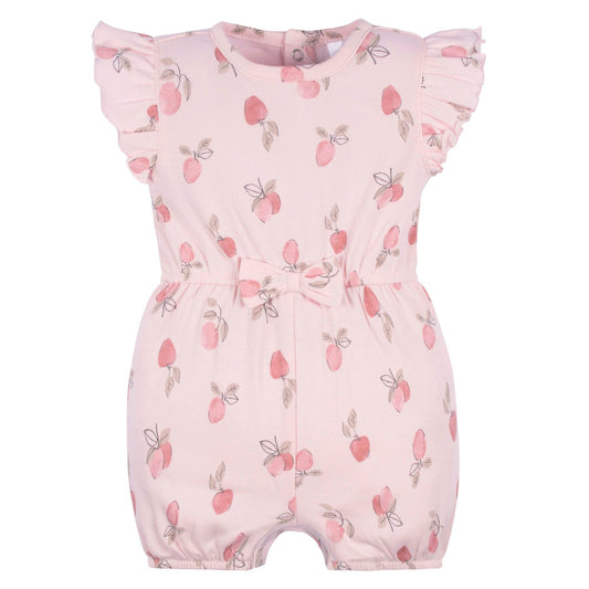 Gerber 1-Pack Baby Girl Appley Sweet Romper