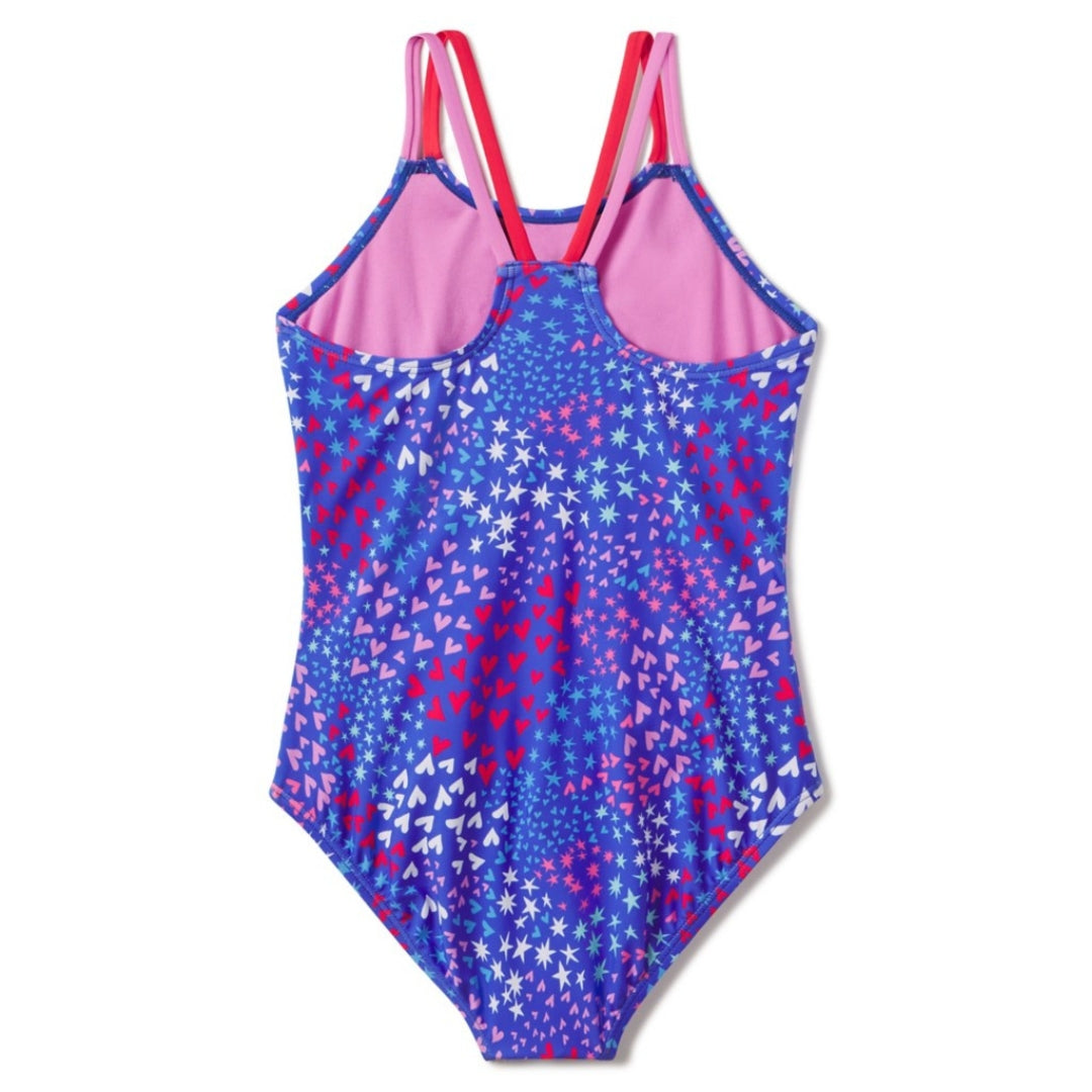 Speedo Printed One Piece Dazzling Blue