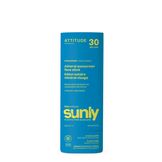 Attitude Kids Mineral Sunscreen Face Stick SPF 30 - 20g